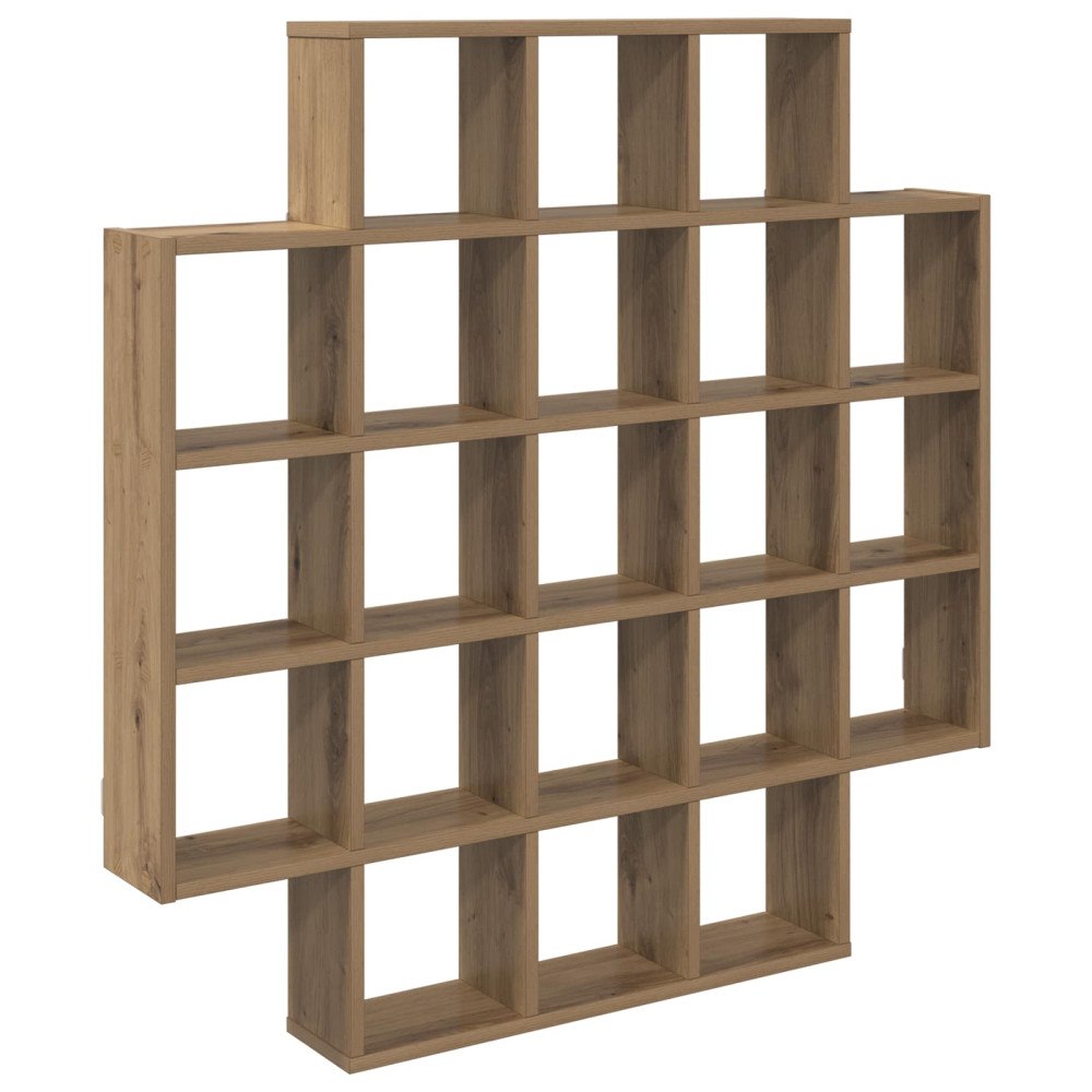vidaXL Vägg hylla Artisan-ek 100 x 13 x 100 cm Konstruerat trä