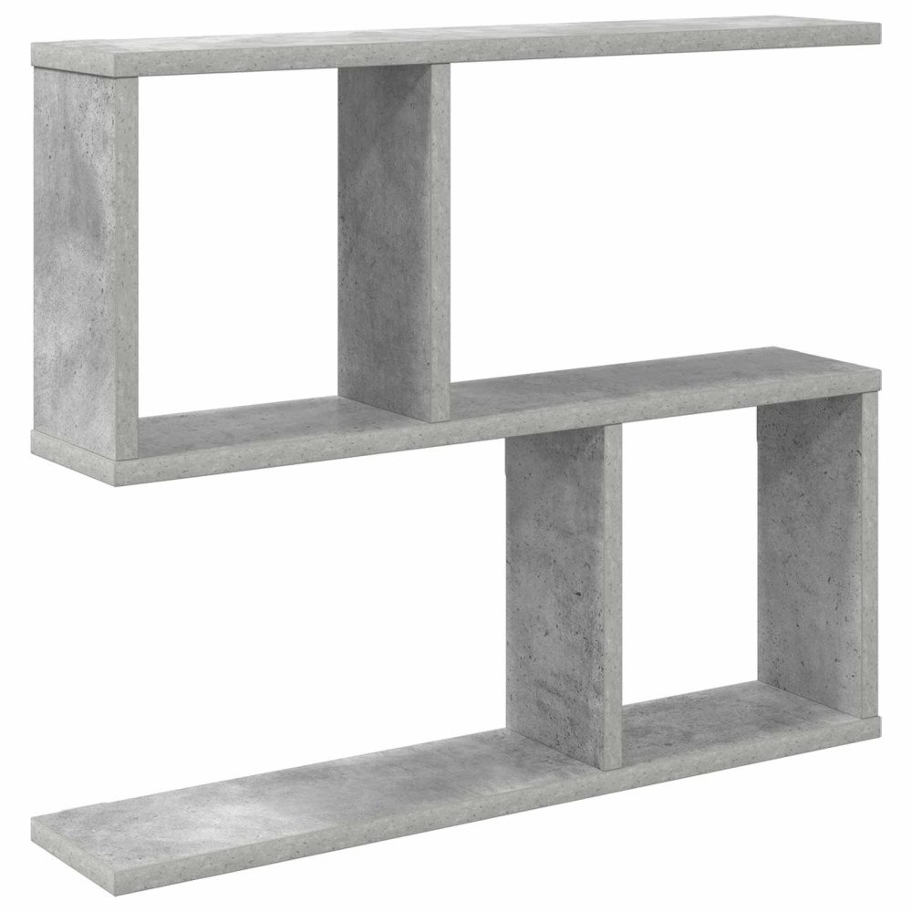 vidaXL Vägg hylla Betonggrå 60 x 12 x 50,5 cm Konstruerat trä