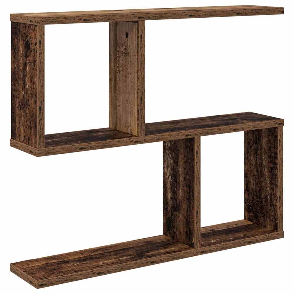 vidaXL Vägg hylla Gammalt trä 60 x 12 x 50,5 cm Konstruerat trä