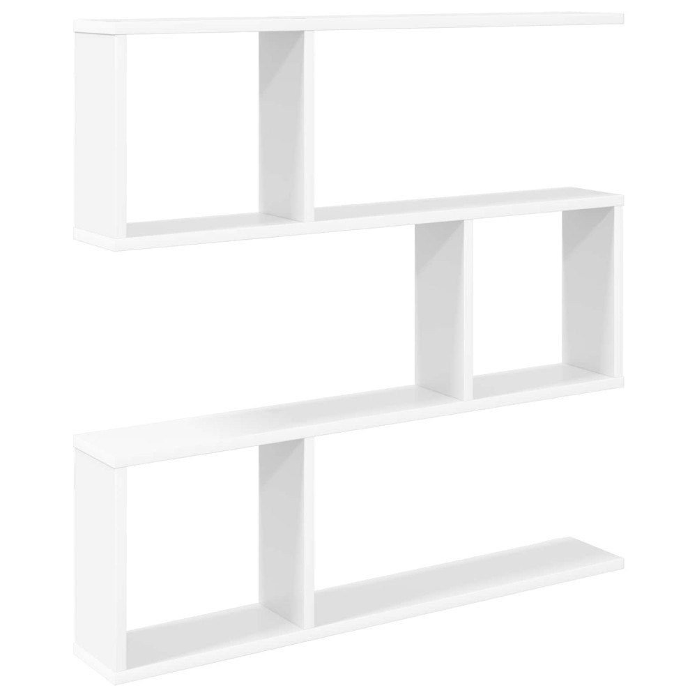 vidaXL Vägg hylla Vit 80 x 12 x 79,5 cm Konstruerat trä