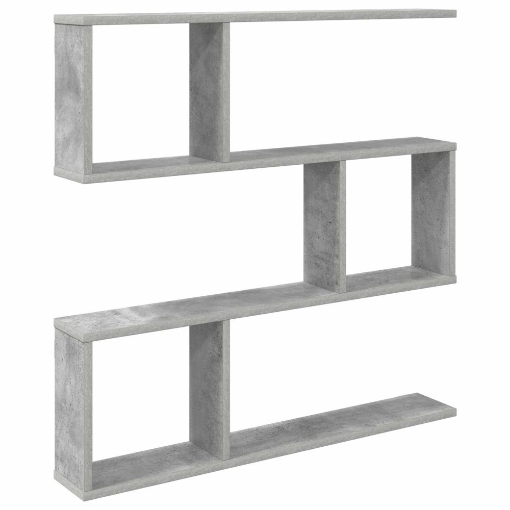 vidaXL Vägg hylla Betonggrå 80 x 12 x 79,5 cm Konstruerat trä