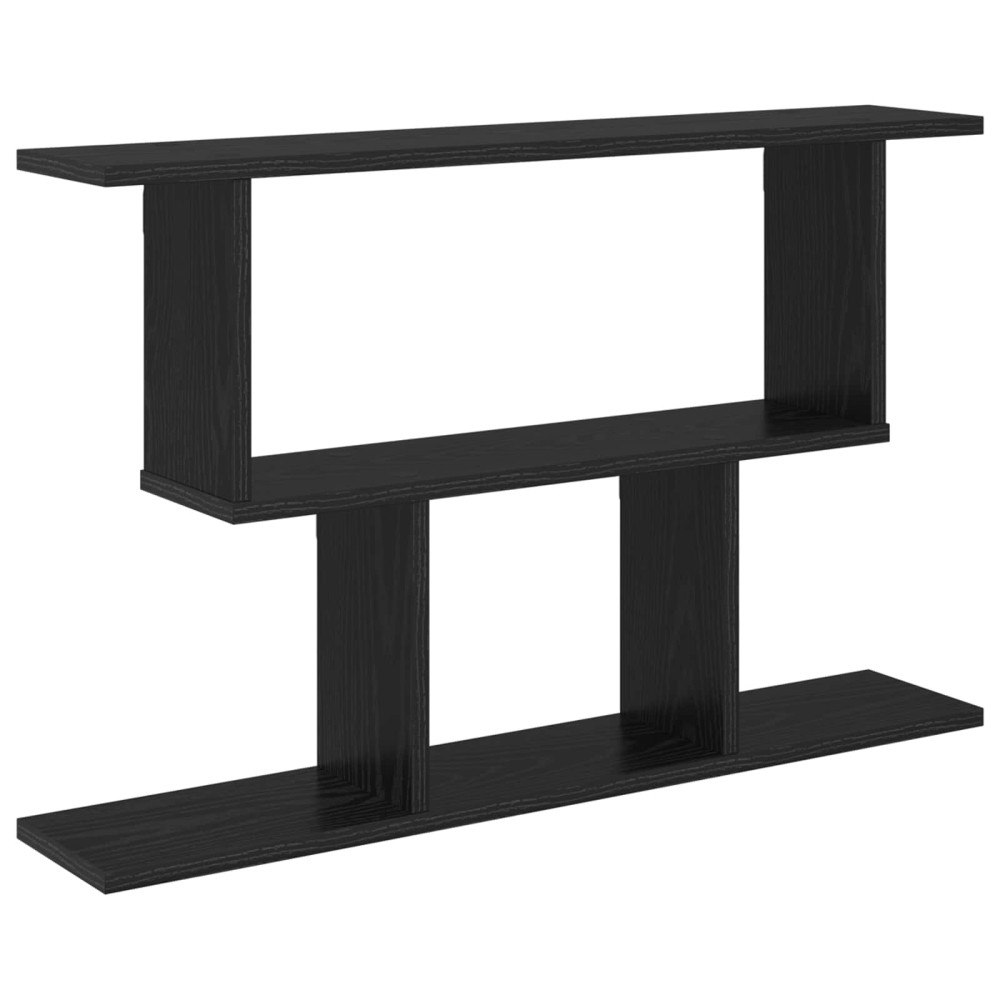 vidaXL Vägg hylla Svart ek 80 x 15 x 50,5 cm Konstruerat trä
