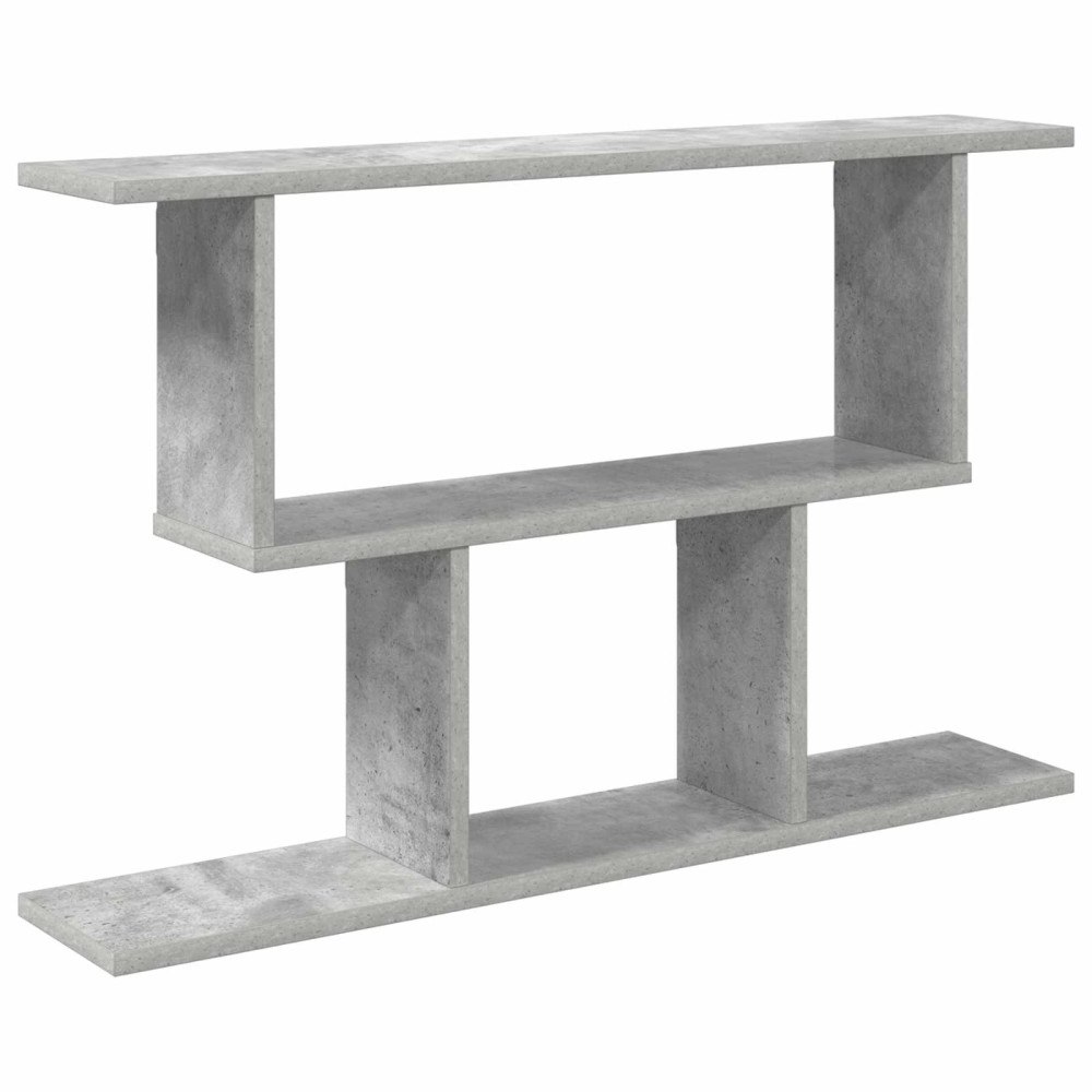 vidaXL Vägg hylla Betonggrå 80 x 15 x 50,5 cm Konstruerat trä