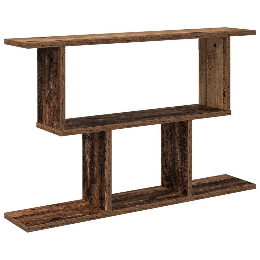 vidaXL Vägg hylla Gammalt trä 80 x 15 x 50,5 cm Konstruerat trä
