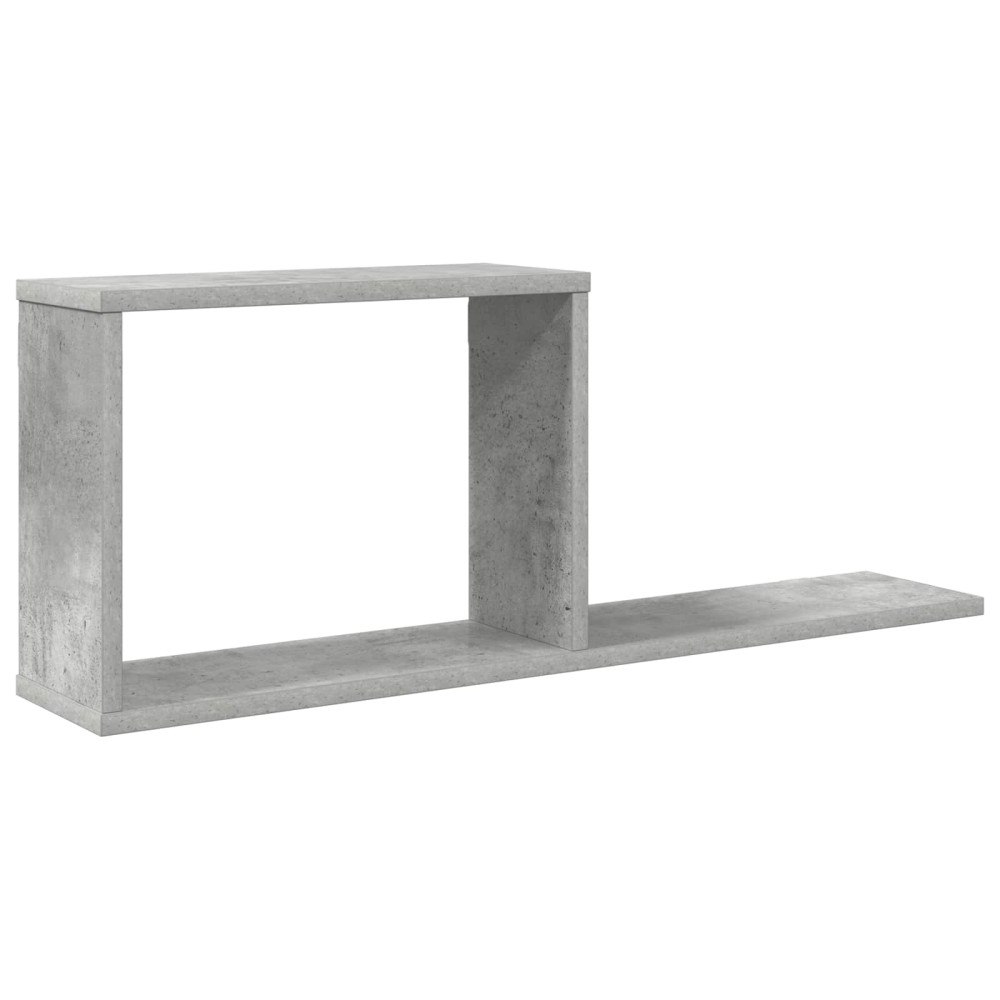 vidaXL Flytande hyllor Betonggrå 80 x 15 x 30 cm Konstruerat trä