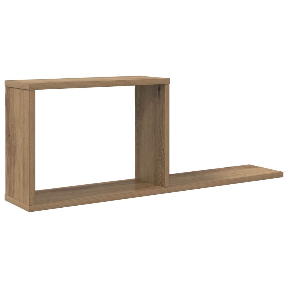 vidaXL Flytande hyllor Artisan-ek 80 x 15 x 30 cm Konstruerat trä