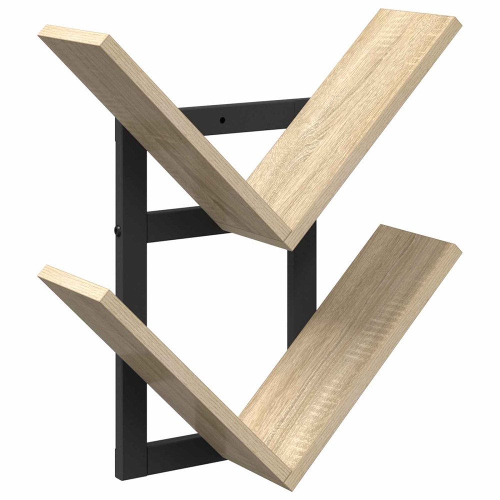 vidaXL Väggflytande Hylla Sonoma-ek 43 x 15 x 47 cm Konstruerat trä