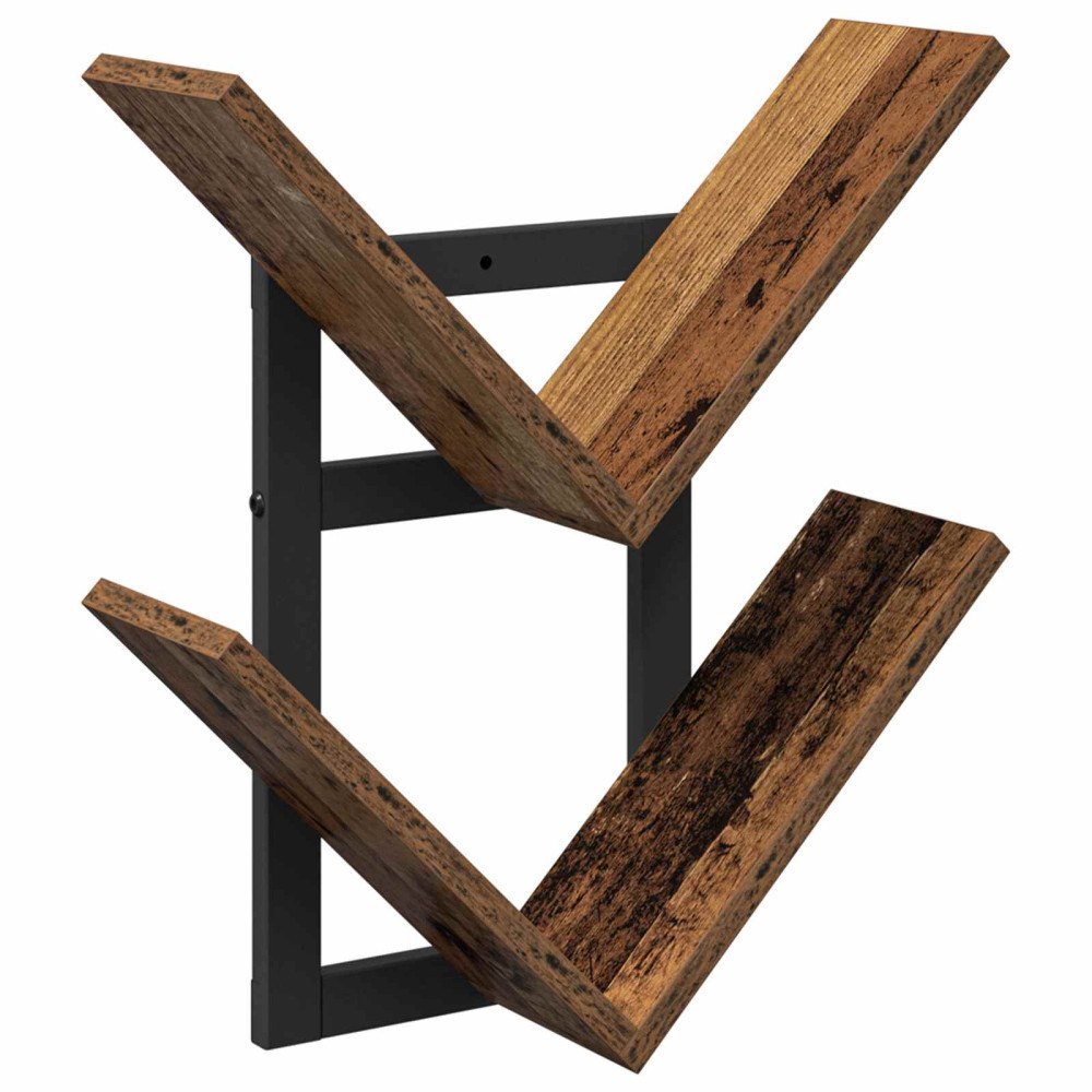 vidaXL Väggflytande Hylla Gammalt trä 43 x 15 x 47 cm Konstruerat trä