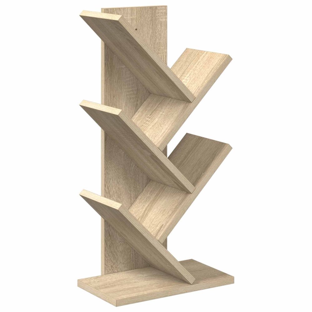 vidaXL Trä Bokhylla 4-Plan 30 x 18 x 60 cm Konstruerat trä Sonoma-ek