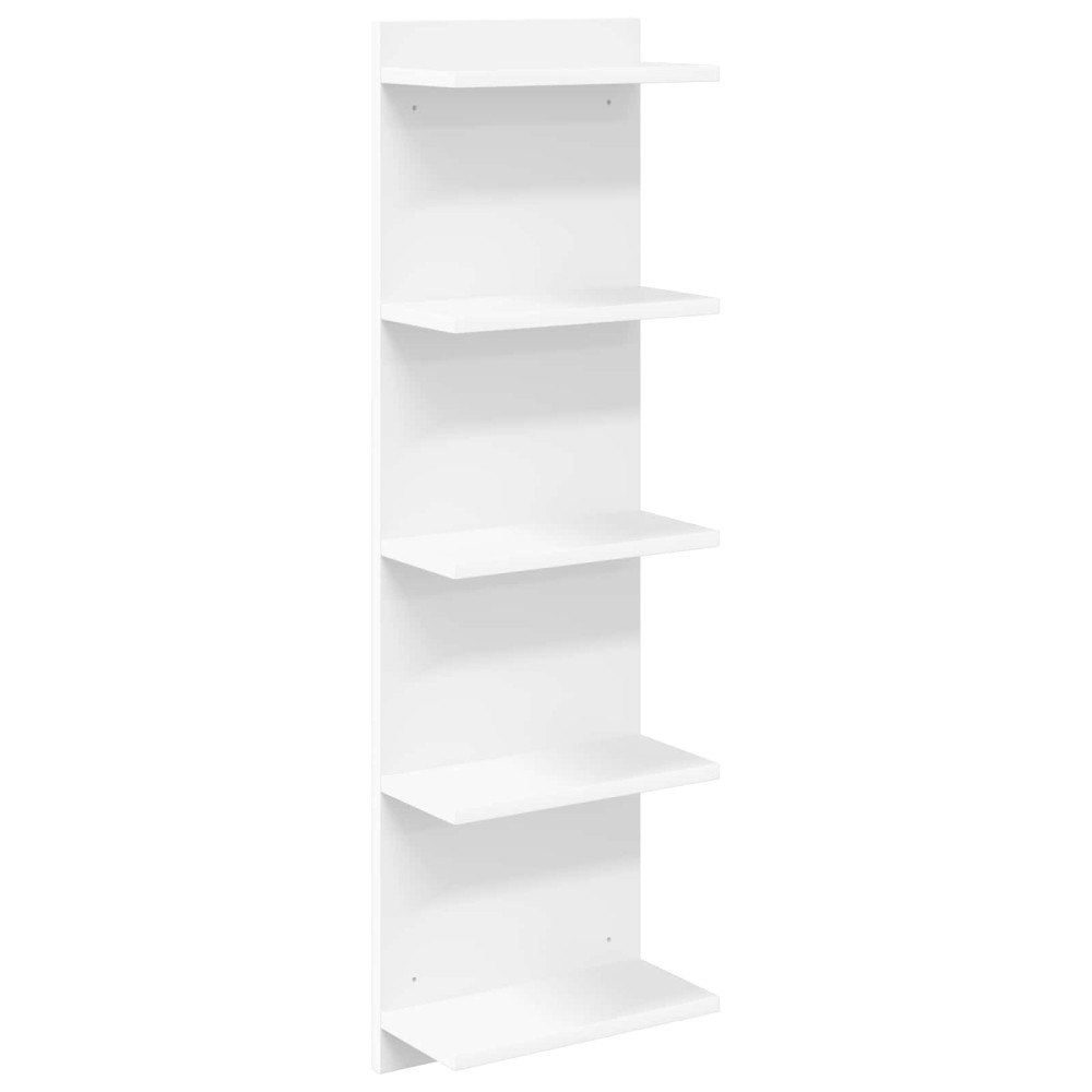 vidaXL Vägg hylla Vit 30 x 15 x 100 cm Konstruerat trä