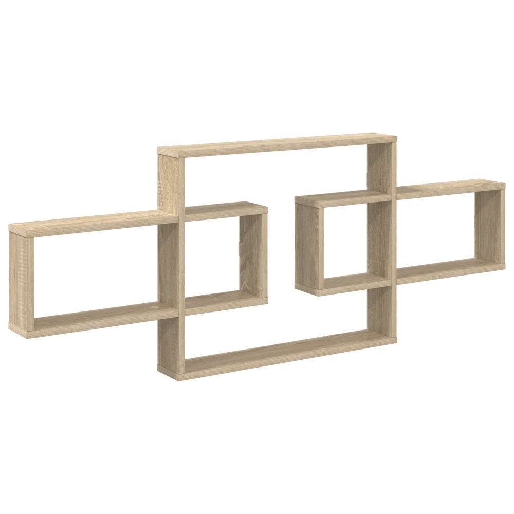 vidaXL Vägg hylla Sonoma-ek 130 x 10 x 50 cm Konstruerat trä