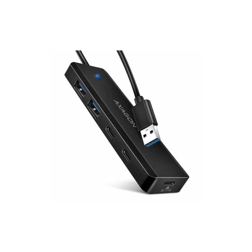AXAGON „Axagon“ USB-sladd „AXAGON HUE-C2A“, 4 × USB 5 Gbps portförd...
