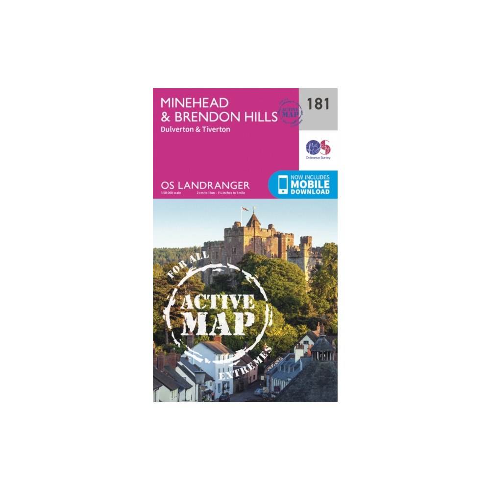 Ordnance Survey Minehead & Brendon Hills, Dulverton & Tiverton