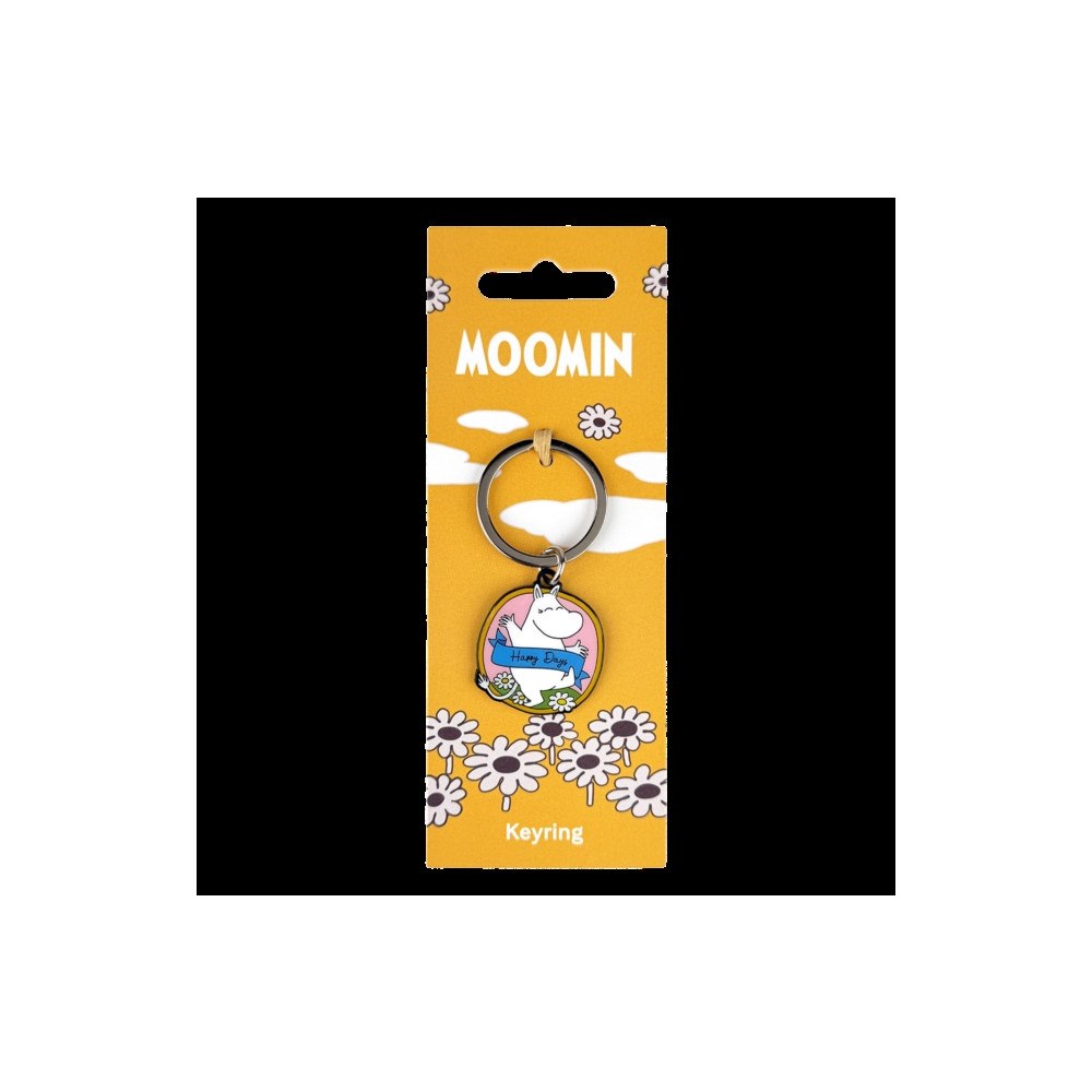 Pawprint Family Moomintroll Happy Keyring