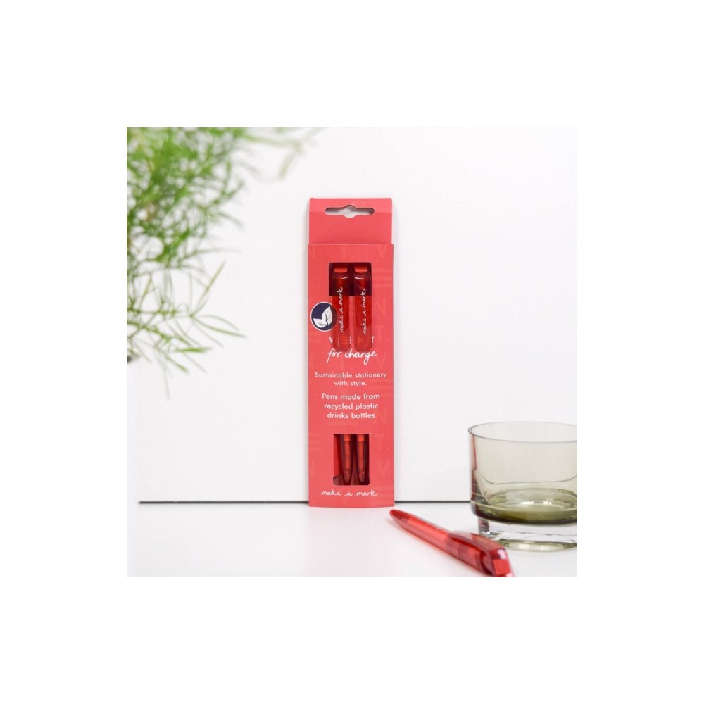 VENT FOR CHANGE Make a Mark Recycled Pens - Red