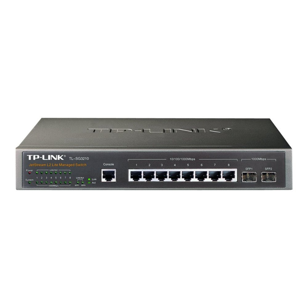 Omada TP-Link JetStream TL-SG3210 - switch - 8 portar - Administrerad - rackmonterbar
