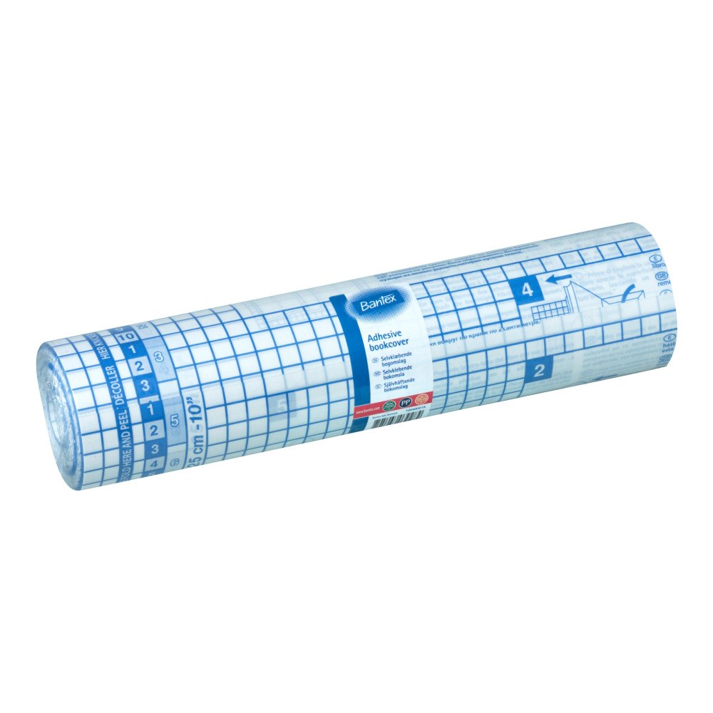 BANTEX Bantex - bokomslag - 30 cm x 25 m - transparent - polypropylen