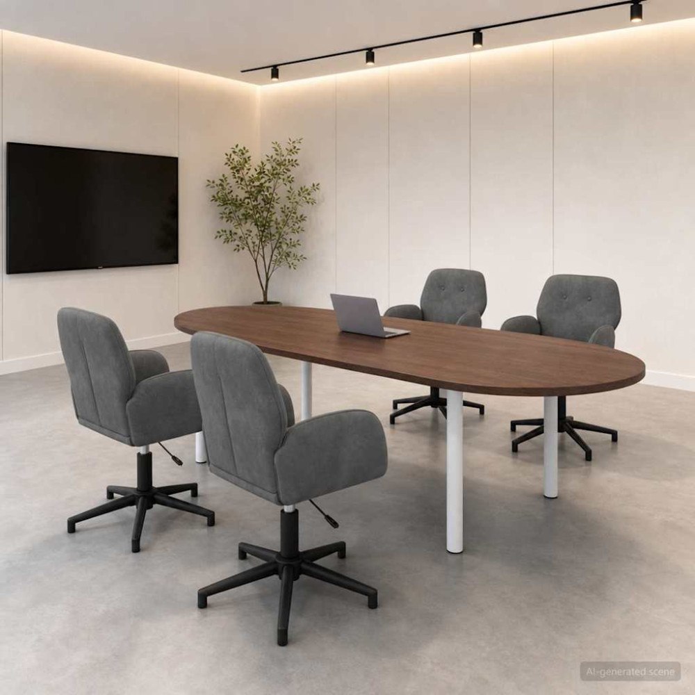 vidaXL Svängbara skrivbordsstolar 4 st 54 x 55 x 90 cm Mörkgrå Sammet