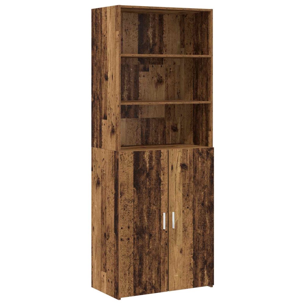 vidaXL Skåp Gammalt trä 70 x 42,5 x 185 cm Konstruerat trä