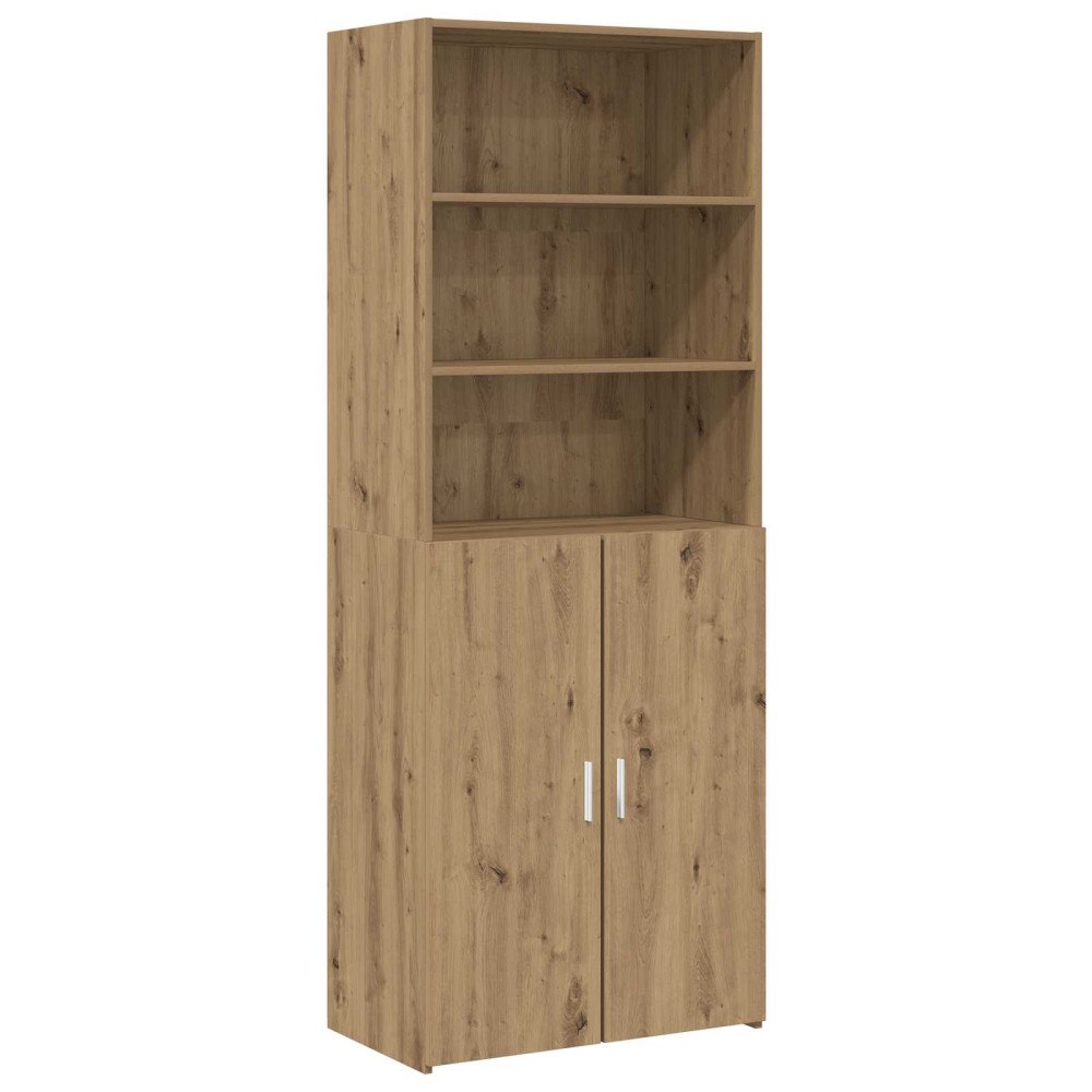 vidaXL Skåp Artisan-ek 70 x 42,5 x 185 cm Konstruerat trä