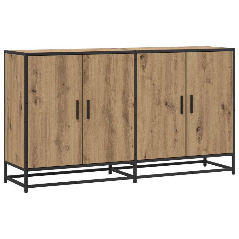 vidaXL Sideboard Artisan-ek 134 x 35 x 76 cm Konstruerat trä