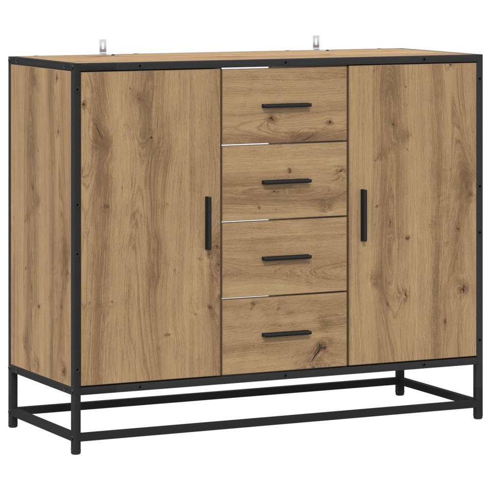 vidaXL Sideboard Artisan-ek 92 x 35 x 76 cm Konstruerat trä