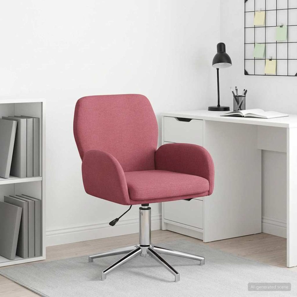vidaXL Svanstol 54 x 58 x 90 cm Vinröd Tyg