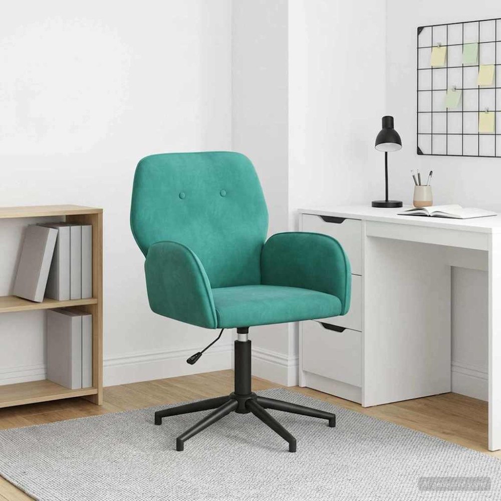vidaXL Svanstol 54 x 55 x 90 cm Turkos Sammet