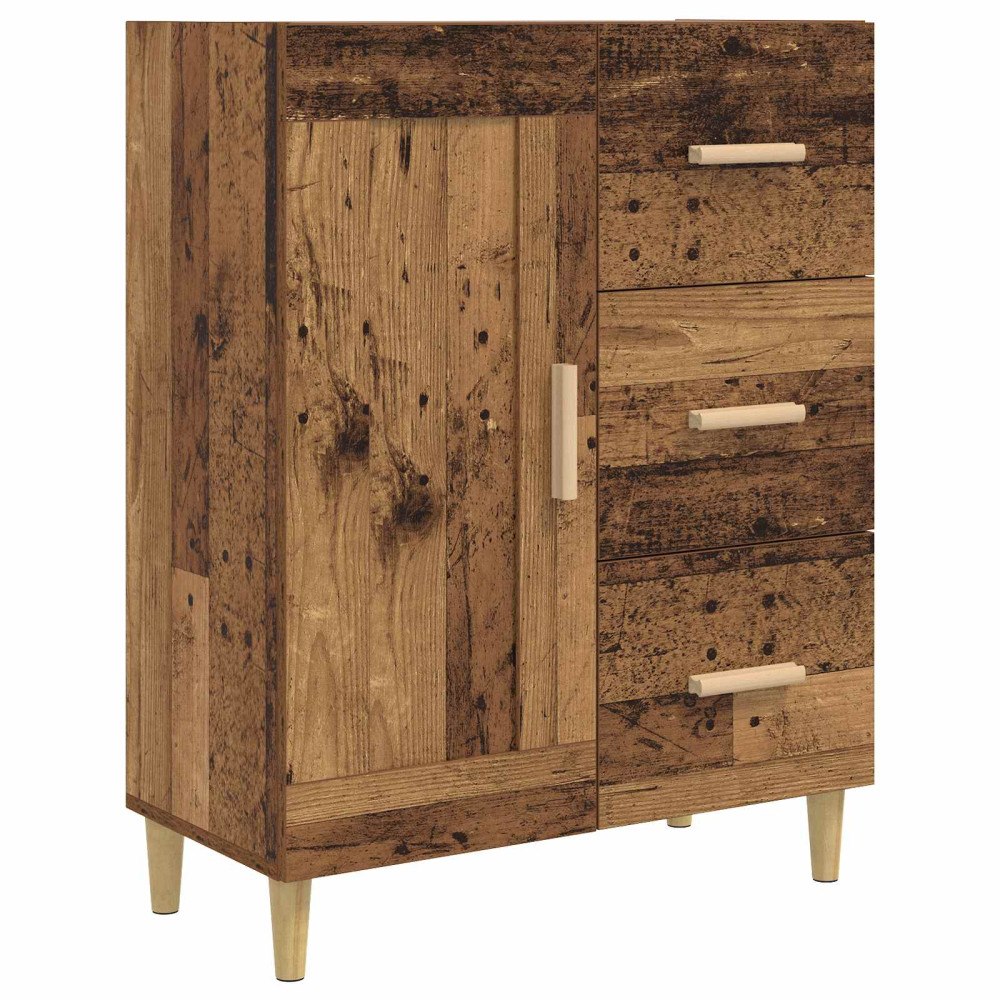 vidaXL Sideboard Gammalt trä 69,5 x 34 x 90 cm Konstruerat trä