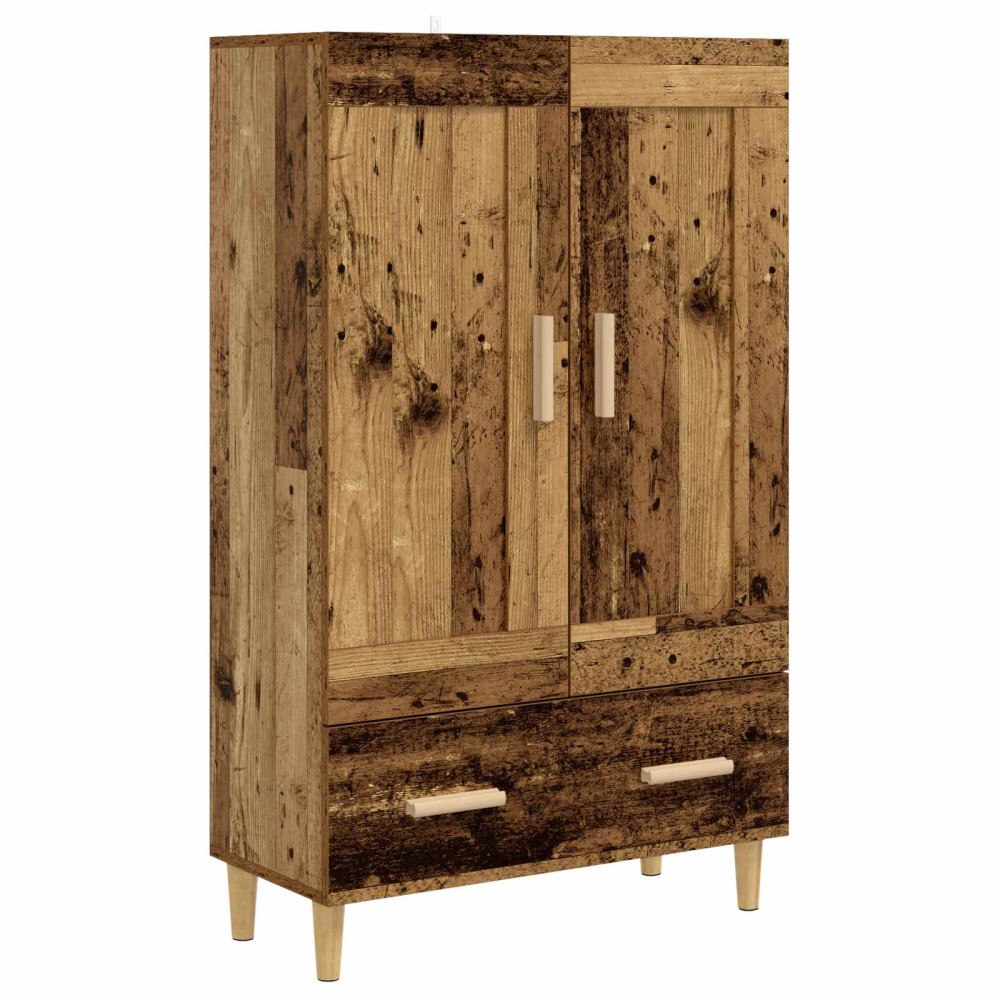 vidaXL Skåp Gammalt trä 70 x 31 x 115 cm Konstruerat trä