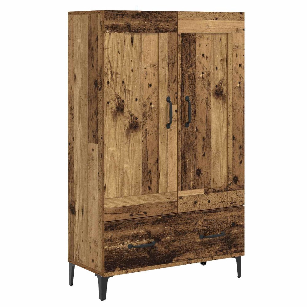 vidaXL Skåp Gammalt trä 70 x 31 x 115 cm Konstruerat trä
