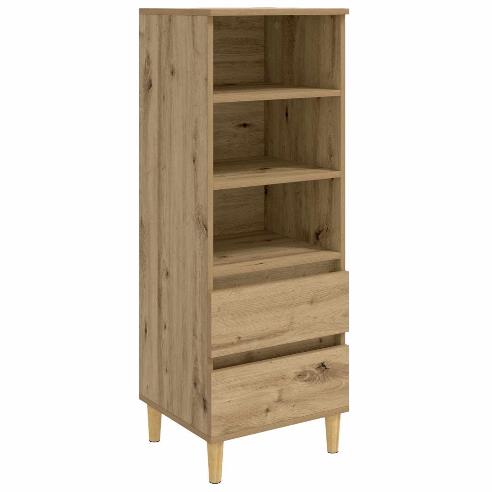 vidaXL Skåp Artisan-ek 40 x 36 x 110 cm Konstruerat trä