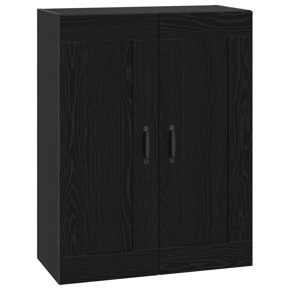 vidaXL Väggskåp Svart ek 69,5 x 34 x 90 cm Konstruerat trä