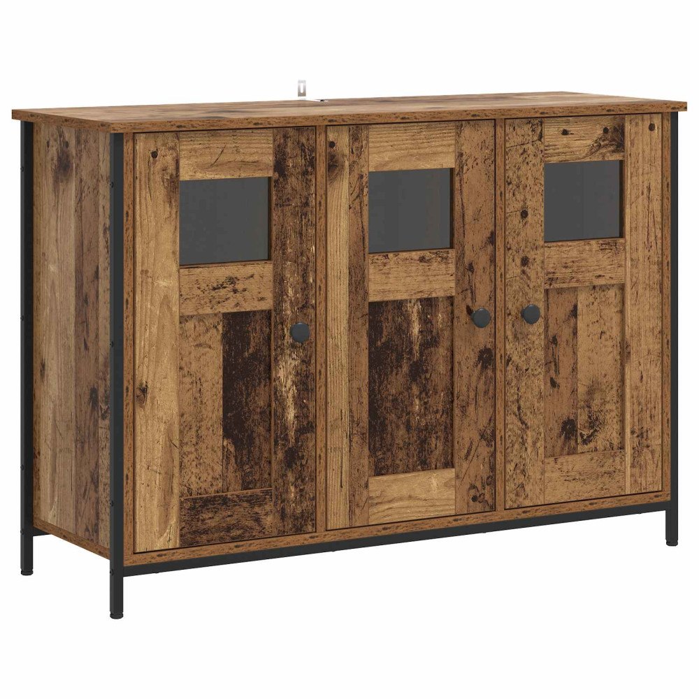 vidaXL Sideboard Gammalt trä 100 x 35 x 70 cm Konstruerat trä