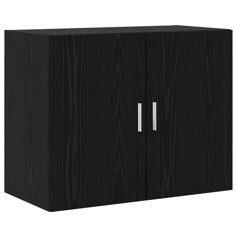 vidaXL Väggskåp Svart ek 80 x 42,5 x 64 cm Konstruerat trä