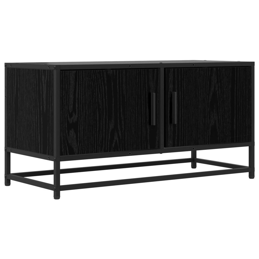 vidaXL TV-skåp 80 x 34,5 x 40 cm Svart ek Konstruerat trä