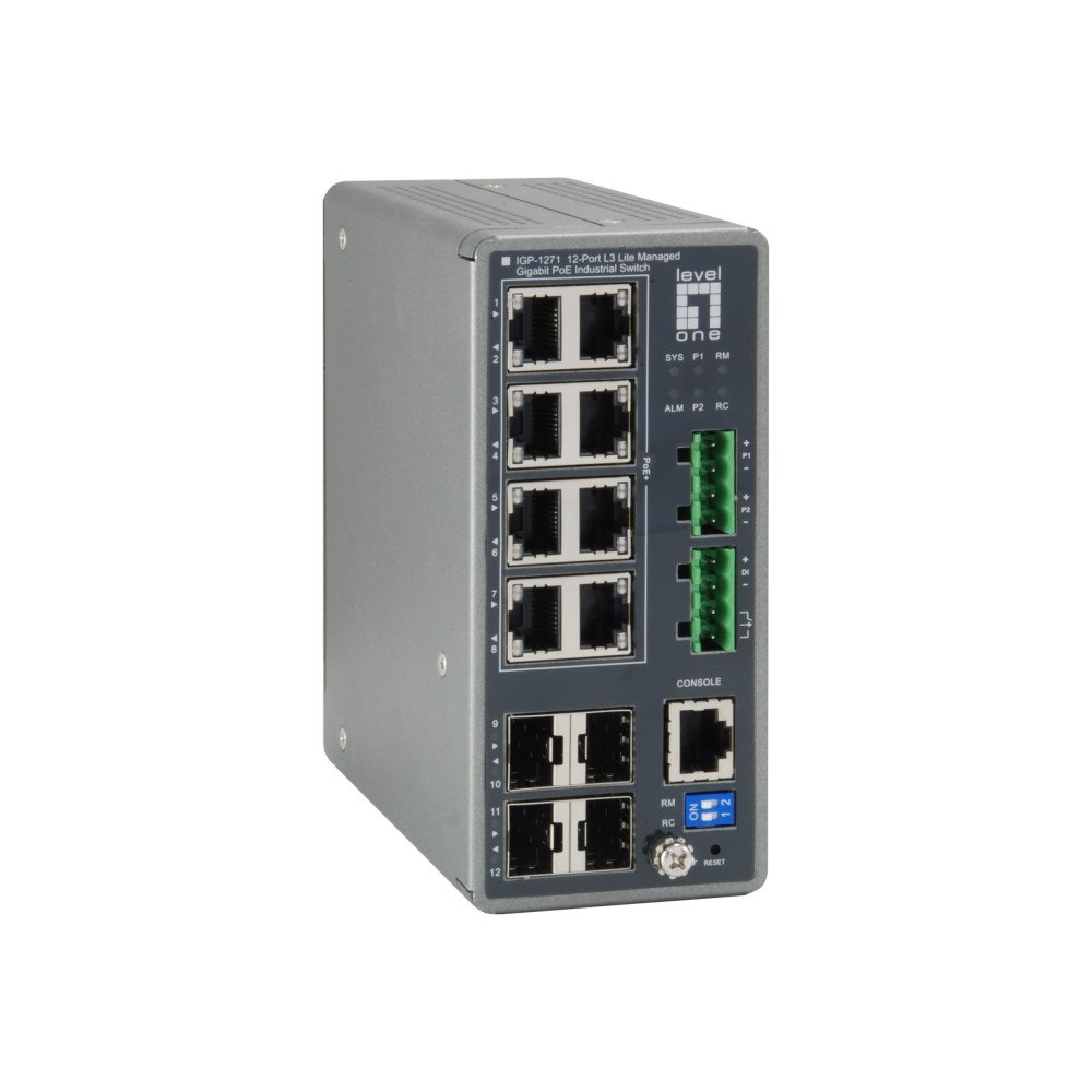 LevelOne LevelOne IGP-1271 - switch - 12 portar - Administrerad