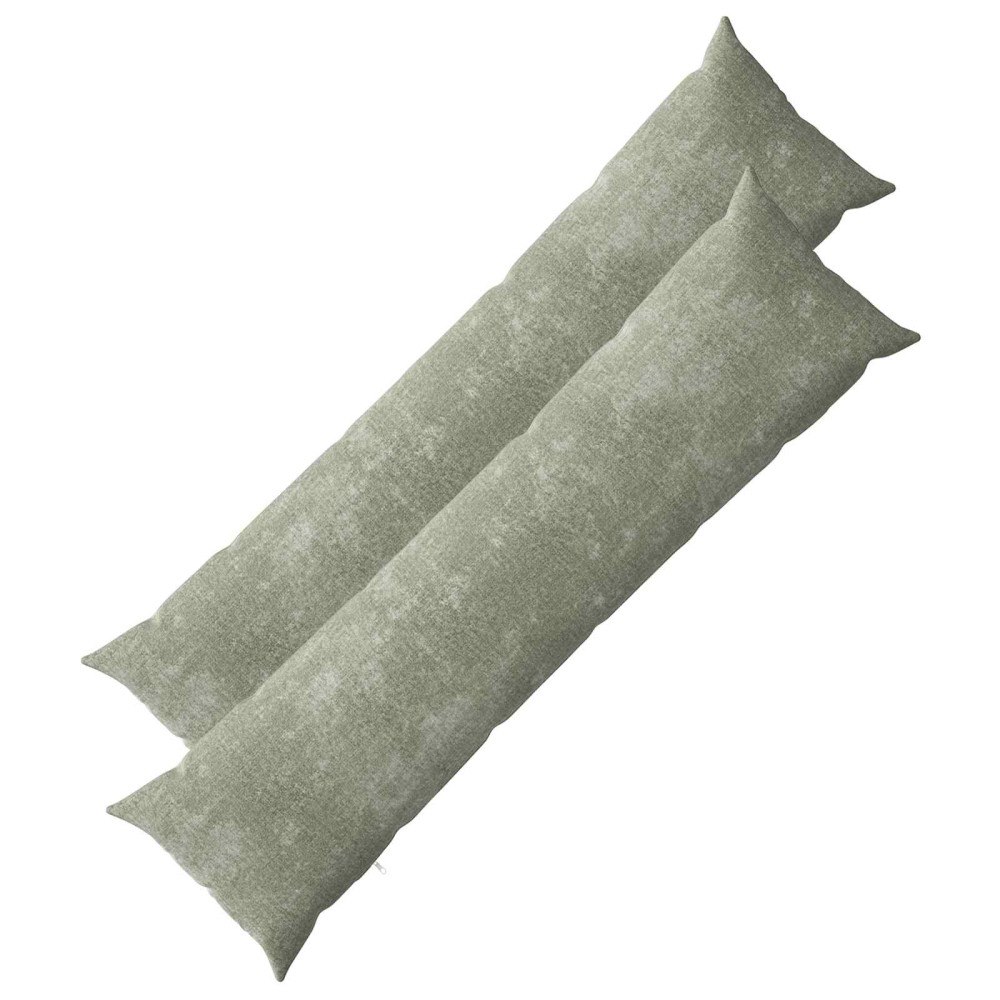 vidaXL Kuddöverdrag 2 st HEERLEN Grön 40 x 145 cm Chenilletyg