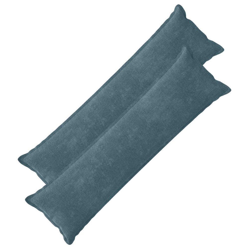 vidaXL Kuddöverdrag 2 st HOUTEN Blå 40 x 145 cm Chenilletyg