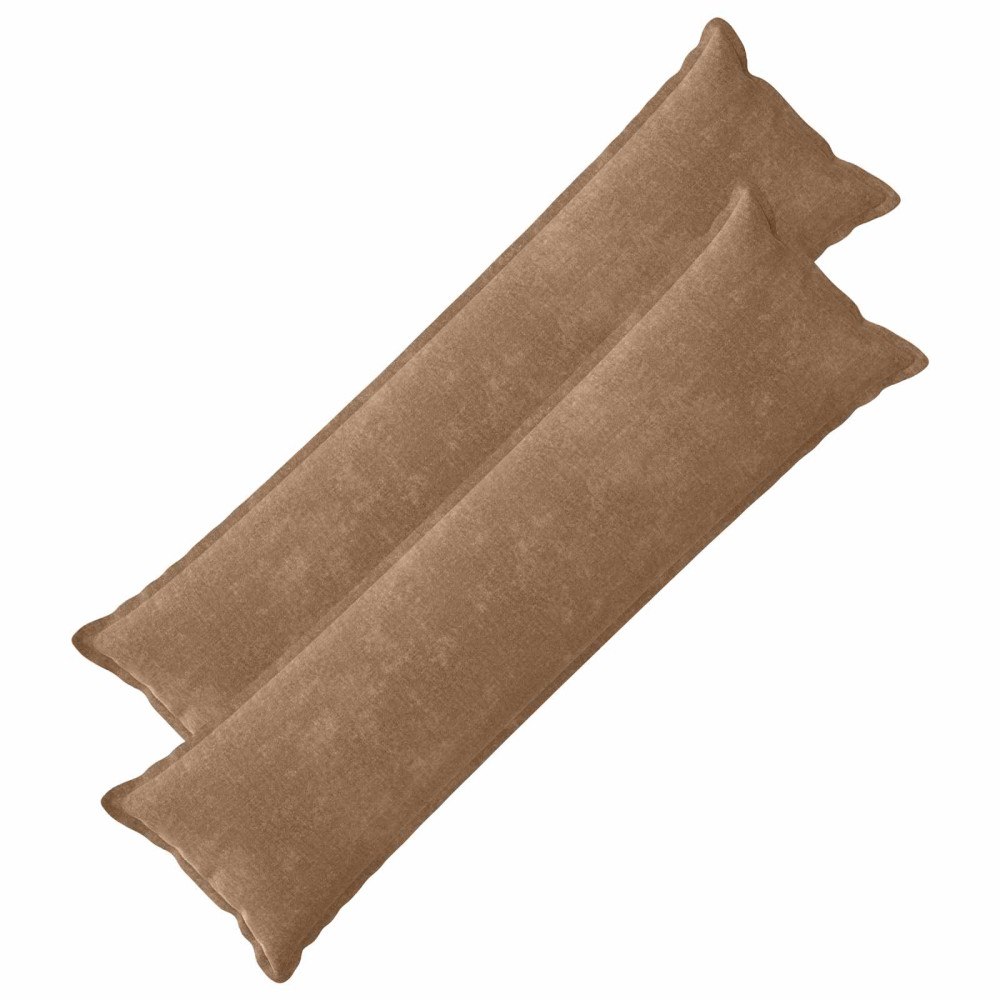 vidaXL Kuddöverdrag 2 st HOUTEN Brun 40 x 145 cm Chenilletyg