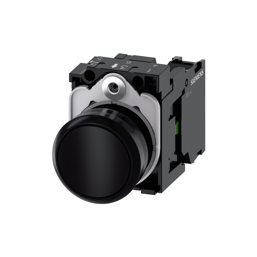 Siemens Siemens 3SU1100-0AB10-1BA0 Tryckknapp Frontring av plast, Ko...