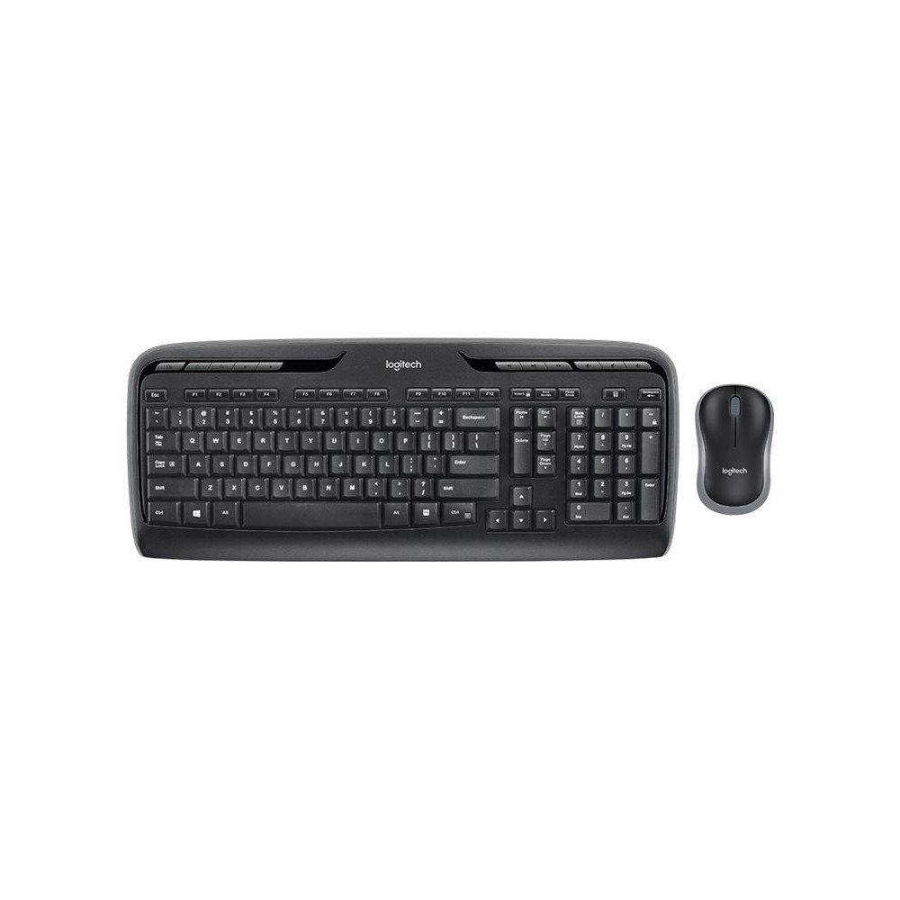 Logitech Logitech Wireless Combo MK330 - sats med tangentbord och mus - spansk - svart Inmatningsenhet