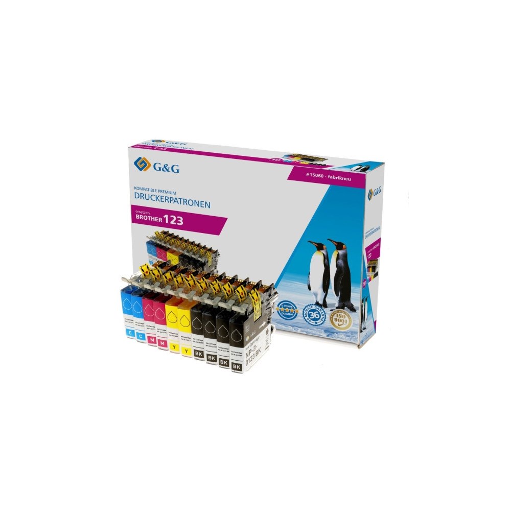 G&G G&G 15060, Hög (XL) avkastning, Svart, Magenta, Cyan, Gul, 7...