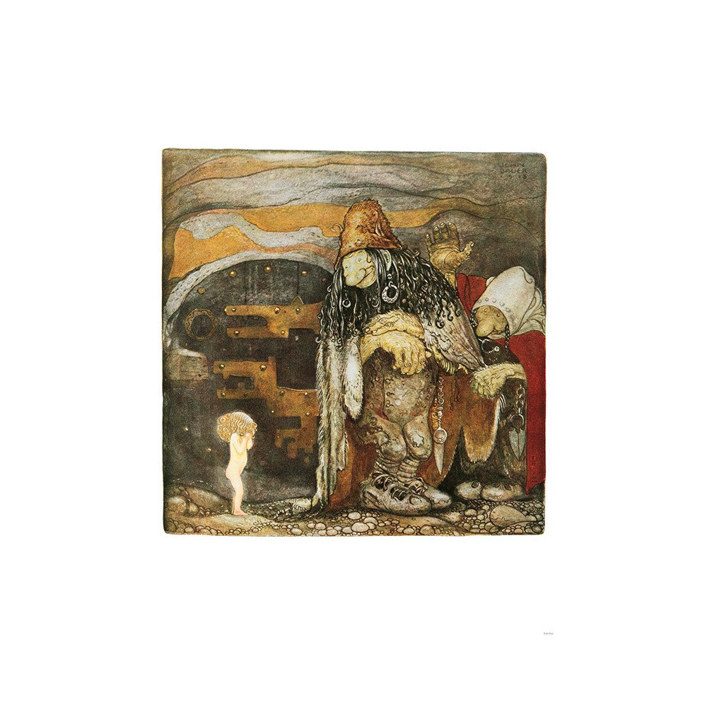 Hjelm förlag Affisch John Bauer Bortbytingarna