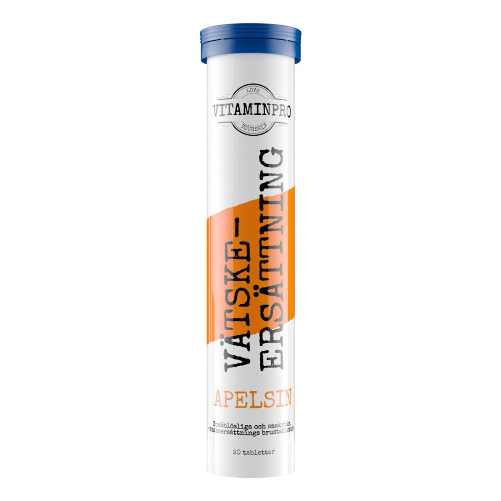 VitaminPro Brustablett Vätskeersättning Apelsin 20st