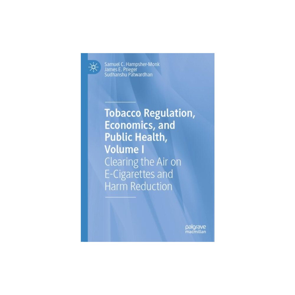 Springer International Publishing AG Tobacco Regulation, Economics, and Public Health, Volume I (inbunden, eng)