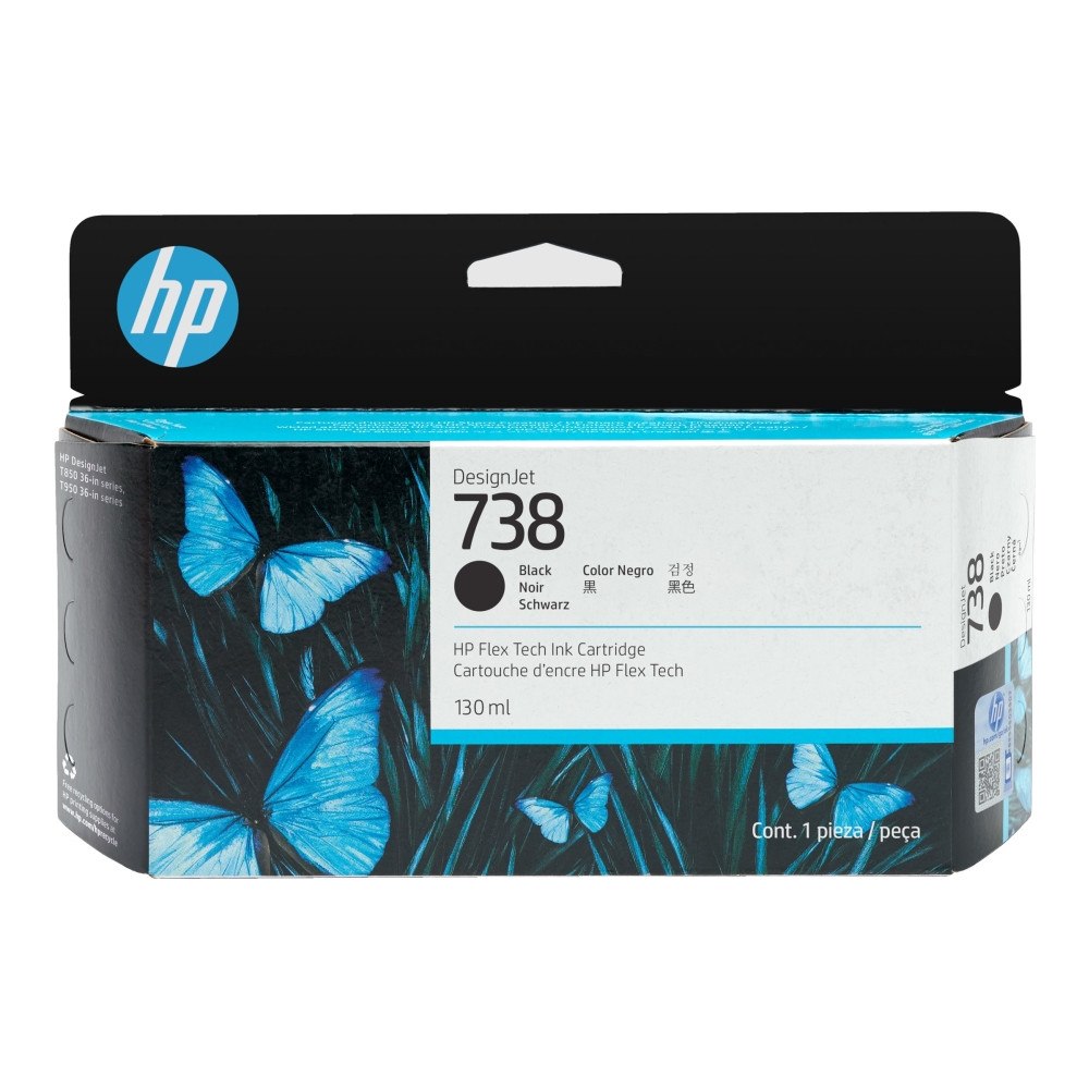 HP HP 738 - svart - original - DesignJet - bläckpatron