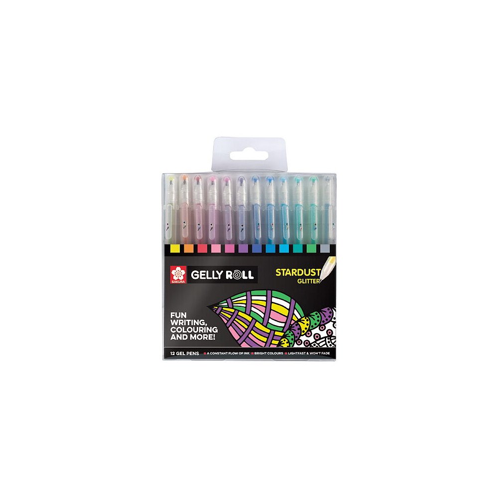 Sakura Sakura Gelly Roll Stardust pennset 12-pack/ Gelly Roll Stardust set 12