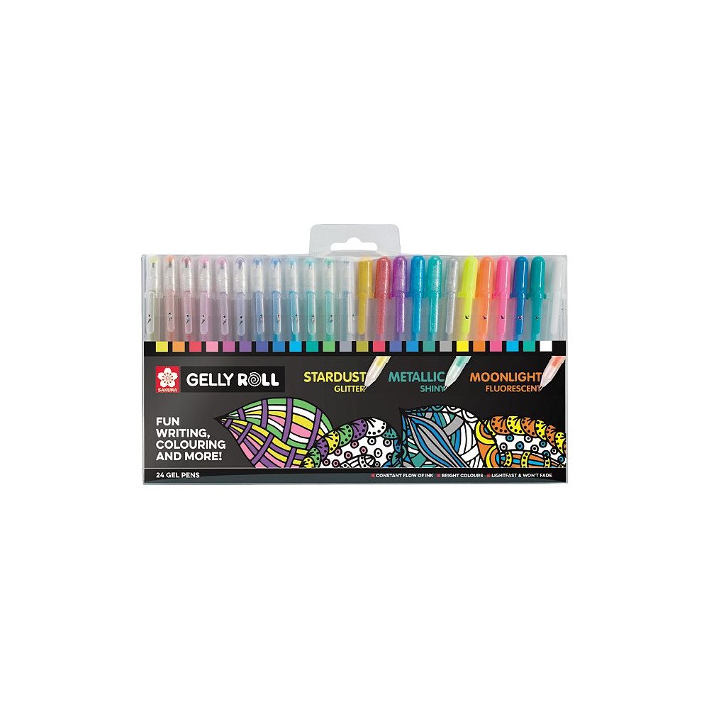 Sakura Sakura Gelly Roll mixat pennset 24-pack / Gelly Roll Mixed set 24