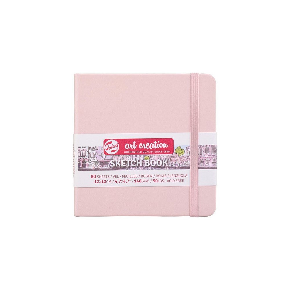Art Creation SketchBook Pastel Pink 12 x 12 cm / Skissblock pastellrosa 12 x 12 cm